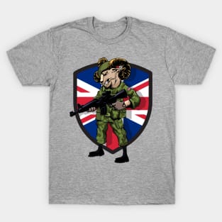 Merican British Army Ram Mascot T-Shirt